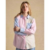 Joules Pure Cotton Striped Collared Oxford Shirt Multi