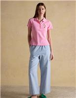 Cotton Rich Pique Fox Embroidery Polo Shirt