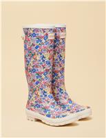 Joules Ditsy Floral Adjustable Knee High Wellies Multi