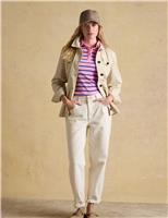 Joules Pure Cotton Lightweight Collared Utility Jacket Neutral