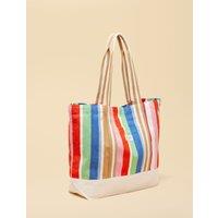 Joules Pure Cotton Striped Tote Bag Multi