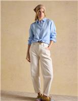 Pure Linen Collared Button Through Shirt