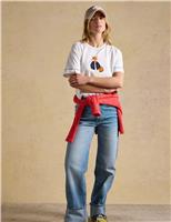 Pure Cotton Fox Graphic T-Shirt