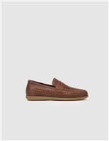 Leather Slip On Loafers