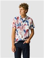 Saltwater Creek Slim Fit Pure Linen Shirt