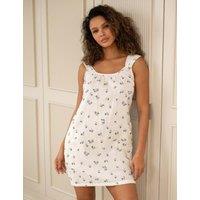 Pour Moi Woven Double Cloth Square Neck Chemise White Mix