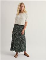 Cotton Rich Relaxed Cardigan with Linen