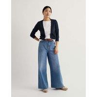 Seasalt Cornwall Pure Cotton Open Front Cardigan Navy