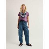 Seasalt Cornwall Pure Cotton T-Shirt Purple