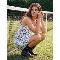 Superdry & Co Floral Sweetheart Neck Cami Mini Dress White Mix