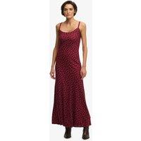 Superdry & Co Ditsy Floral Scoop Neck Maxi Cami Slip Dress Red Mix