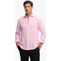 Superdry & Co Relaxed Fit Pure Linen Shirt Pink