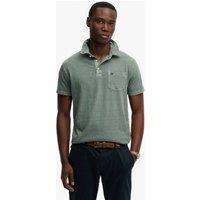 Superdry & Co Slim Fit Cotton Rich Polo Shirt with Linen Green