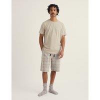 Seasalt Cornwall Pure Cotton Checked Pyjama Set Multi