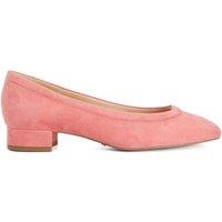 Dune London Leather Slip On Court Shoes Pink