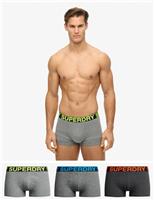 3 Pack Cotton Rich Logo Waistband Trunks