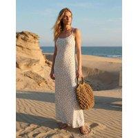 Superdry & Co Ditsy Floral Scoop Neck Maxi Cami Slip Dress White Mix