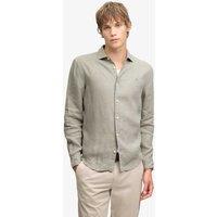 Superdry & Co Relaxed Fit Pure Linen Shirt Green