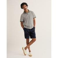 Seasalt Cornwall Pure Cotton Pique Striped Polo Shirt Green Mix