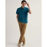 Seasalt Cornwall Pure Cotton Polo Shirt Teal