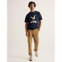Seasalt Cornwall Pure Cotton Seagull Graphic T-Shirt Dark Navy Mix