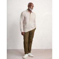 Seasalt Cornwall Relaxed Fit Pure Linen Overhead Shirt Natural