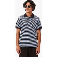 Lacoste Cotton Rich Striped Polo Shirt Blue Mix