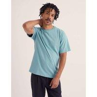 Seasalt Cornwall Pure Cotton Jersey Crew Neck T-Shirt Blue