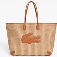 Lacoste Raffia Tote Bag Tan