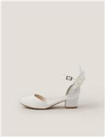 Communion Kids Satin Bow Pumps (6 Small - 5 Large)