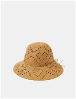 Straw Heart Bucket Hat