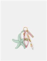 Starfish Beaded Bag Charm