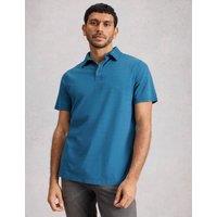 White Stuff Pure Cotton Polo Shirt Blue