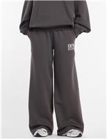 New Balance Cotton Rich Fleece Logo Joggers Black
