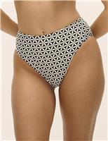 Koh Tao Printed High Waisted Bikini Bottoms