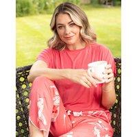 Cyberjammies Modal Rich Jersey Pyjama Top Pink