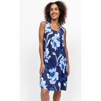 Cyberjammies Cotton Modal Floral Nightdress Navy