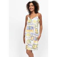 Cyberjammies Cotton Modal Postcard Print Nightdress White Mix