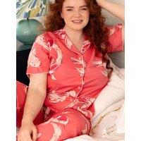 Cyberjammies Cotton Modal Koi Fish Print Pyjama Bottoms Pink Mix