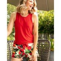 Cyberjammies Cotton Modal Apple Print Pyjama Shorts Red Mix
