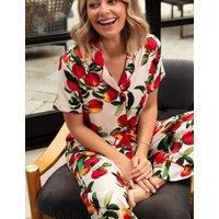 Cyberjammies Cotton Modal Apple Print Pyjama Bottoms Red Mix