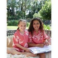 Cyberjammies Cotton Modal Fish Print Pyjamas (2-13 Yrs) Light Pink Mix