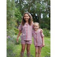Cyberjammies Pure Cotton Checked Pyjamas (2-13 Yrs) Red Mix