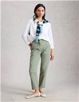 Cotton Rich Tapered Chinos With Linen