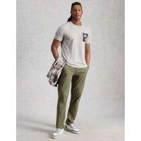 White Stuff Cotton Rich Bike Graphic Crew Neck T-Shirt Grey Mix