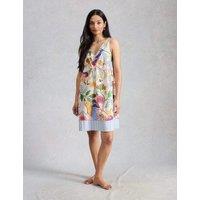 White Stuff Pure Cotton Floral Nightdress White Mix