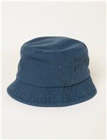 Pure Cotton Embroidered Logo Bucket Hat
