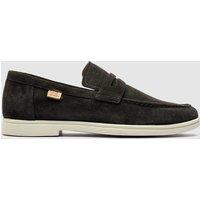 Rodd & Gunn Leather Slip On Loafers Dark Grey