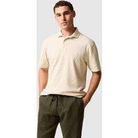 Rodd & Gunn Huntsbury Pure Cotton Textured Polo Shirt Natural