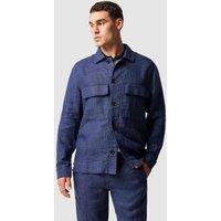 Rodd & Gunn West Island Pure Linen Shacket Navy